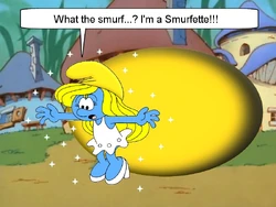 Hero Becomes A Smurfette