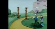 This is part of the courtyard, most likely on the West side.