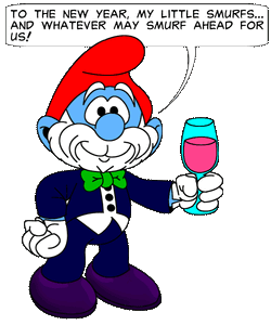 Smurf happy new shop year