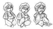 I drew this from right to left and her eyes (farther left) look a bit off, but I'll have to fix that later. This is just some practice for three emotions: Shock, Confusion, and Contentment. Drawn between Feb. 17th - March 5th, 2015.