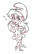 Semi-Chibi Smurfette 1 Sketch.jpg (78 KB) My only regret is not having a higher resolution image on this one. Drawn on March 4th, 2016.