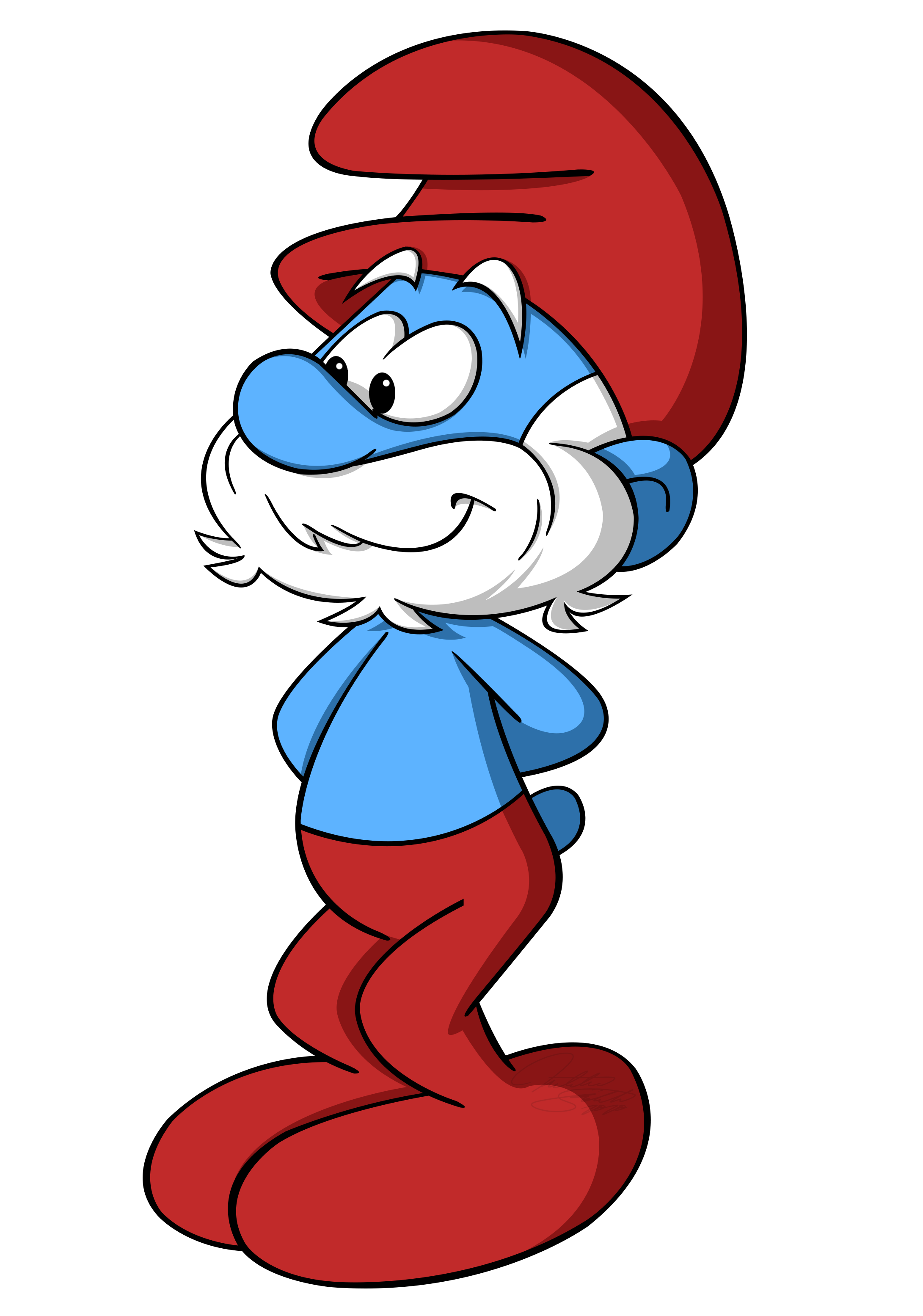 papa smurf face