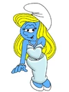 Smurfette In Gown
