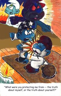 Empath: The Luckiest Smurf - Papa Smurf & Mama Smurfette / Recap - TV Tropes