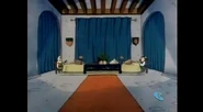 This is the dining hall beyond the kitchen (and one of those large doors leads to the fireplace room).