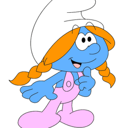 Smurf with red hair store