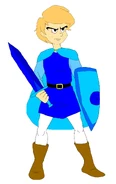 Jack.mac.334 used my picture of Squire Josten to draw his humanized Smurf character, Jadan.