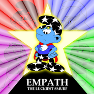 Cover art for EMPATH: The Luckiest Smurf novel