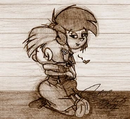 Momma - Smurfs.jpg (336 KB) Falla acts as a mother figure to Peewit, made obvious here while she comforts him from a scare. Drawn on Oct. 18th, 2011.
