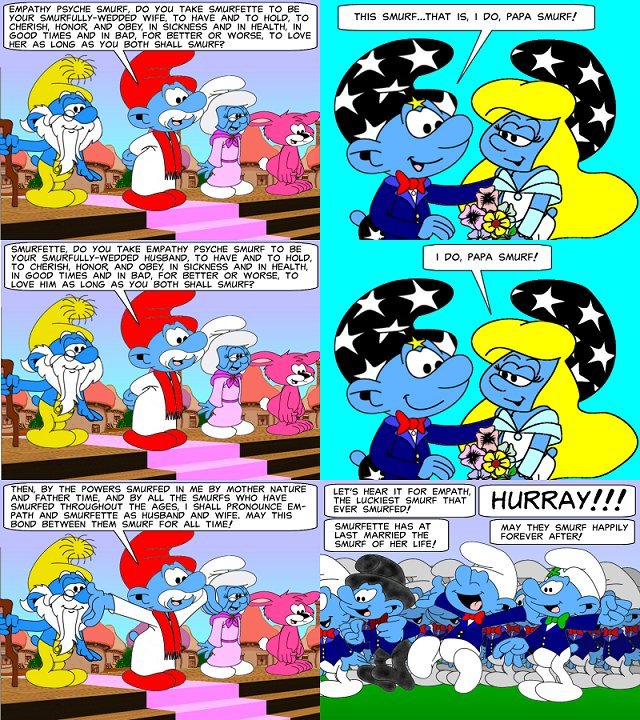 Empath: The Luckiest Smurf - Papa Smurf & Mama Smurfette / Recap - TV Tropes