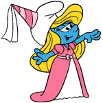 2 sides smurfette halloween
