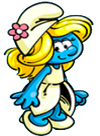 Smurfette Costume Flower