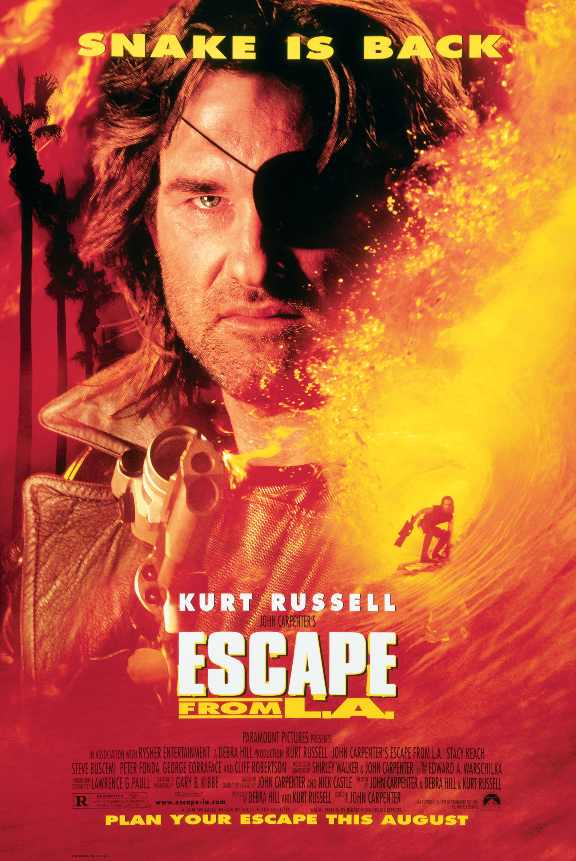 Escape From LA Snake Is Back Cinema Promo Postcard 