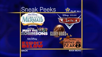 Sneak Peeks menu from Cheaper by the Dozen 2 2006 DVD Sneak Peeks