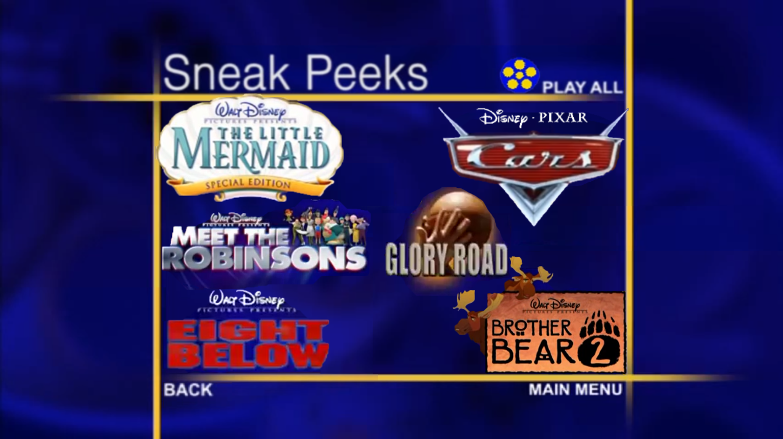 Spymate Sneak Peeks Menu