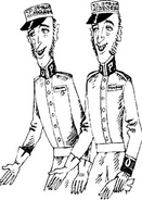 Frank and his brother, Ernest in the Russian version.