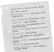 On Ms. K's list.