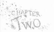 Snow Gnats in the book making up the words "CHAPTER TWO."