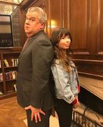 Handler with Malina Weissman.