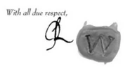 R's signature.
