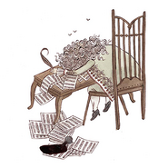 The composer is decomposing.