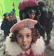 With Kitana Turnbull, Keegan Connor Tracy and the other Snow Scouts.