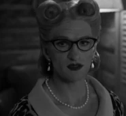 Shirley telling Sir her story.