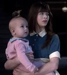 Violet holding Sunny.