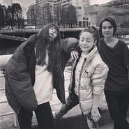 With Malina Weissman and Kitana Turnbull.