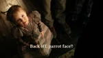 Back off, parrot face!!