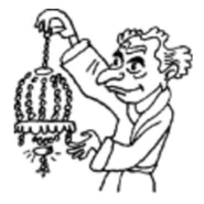 With a chandelier in the Russian illustrations.