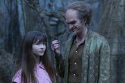 Violet and Count Olaf.