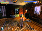 Violet in a room in the PC version.