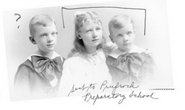 Three children-who appear to be siblings of about the same age.