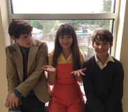 Louis Hynes, Malina Weissman, and Dylan Kingwell.