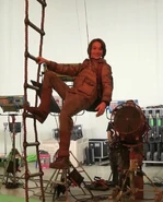 Behind the scenes of The End.