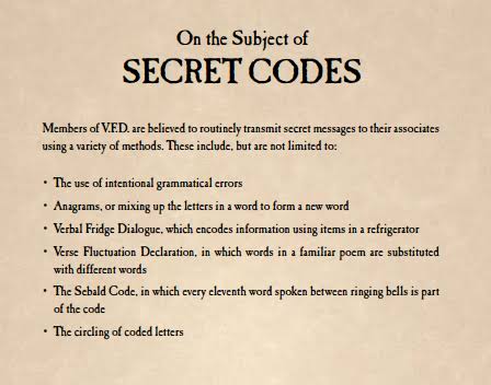 V.F.D. Codes Lemony Snicket Wiki Fandom