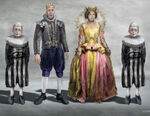 Even bad actors require great costumes, as evidenced in this illustration for Count Olaf's troupe performing Hamlet.