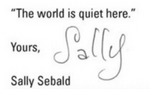 Sally Sebald's signature.