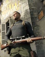 Karl holding a Kar 98k.