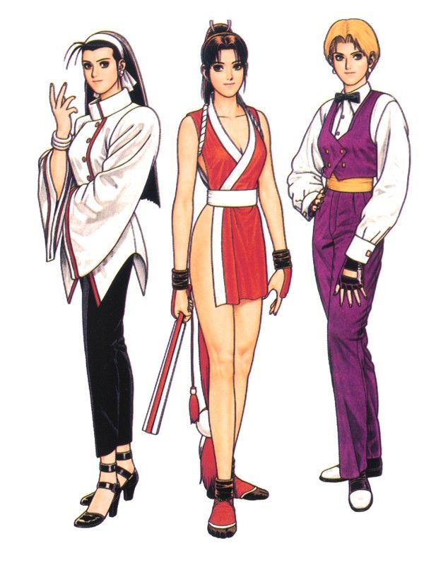 Alguns personagens de The King of Fighters 97 com Scam HD IA 