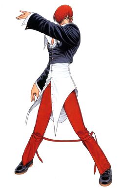 Iori yagami king of fighters character with yu yu hakusho trait