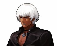 Ngbc-k'-select-portrait-b.png (608 KB) Neo Geo Battle Coliseum: Character select portrait artwork.