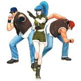 The King of Fighters '98: Ikari Warriors Team artwork.