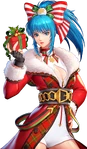 The King of Fighters All Star: Christmas Leona Artwork.