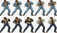 The King of Fighters '99 Art Gallery: Early Sprites.