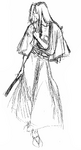 Samurai Shodown 64: Concept art.