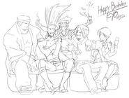 Kyo's Birthday Celebration by Falcoon