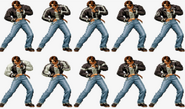 The King of Fighters '99 Art Gallery: Early Sprites.