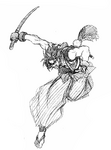 Samurai Shodown 64: Concept art.